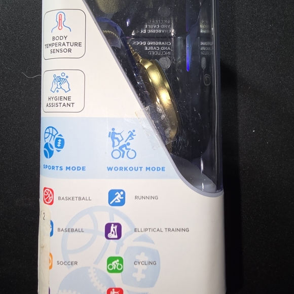 iTouch Sport Smart Watch. Gold band - Picture 5 of 5